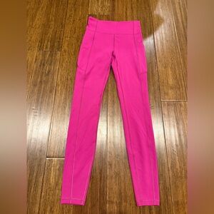 Lululemon High-Rise Fast and Free Tight 25” - Size 4 - Magenta Pink
